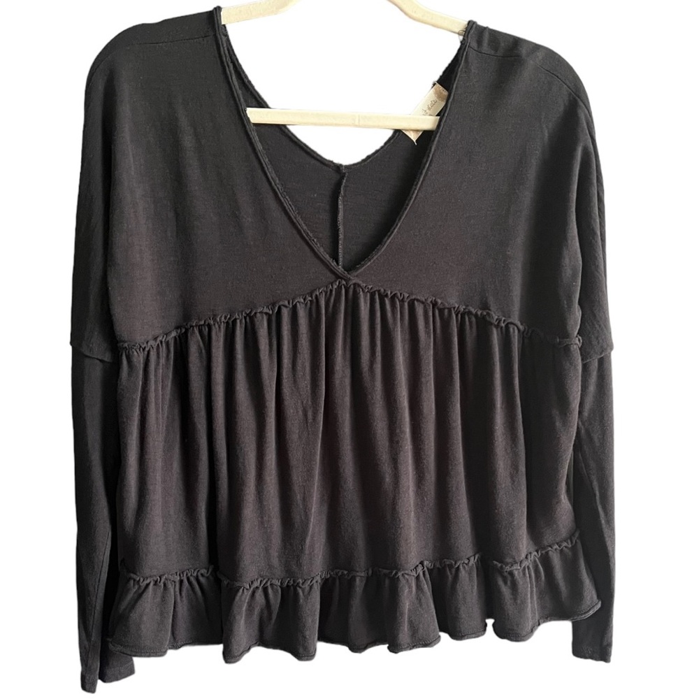 Altar’d State Long Sleeve Black Top
